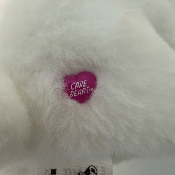 Hello Kitty x Care Bears White Plush 10” 2023 Basic Fun Cute Bow Rainbow Heart - Picture 4 of 8